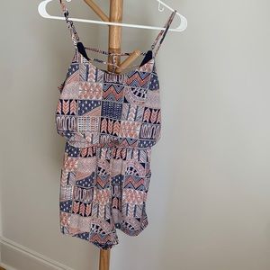 Printed Romper